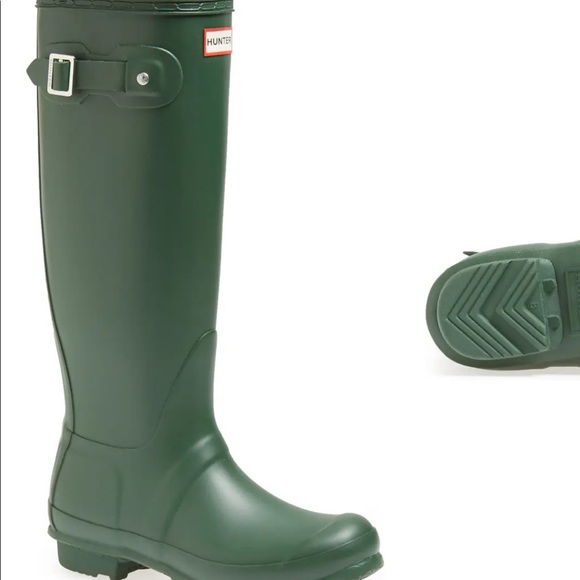 Hunter Shoes - NEW Hunter Original green tall rain boots SIZE 7 8 10